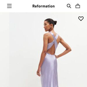 Reformation Casette Silk Dress